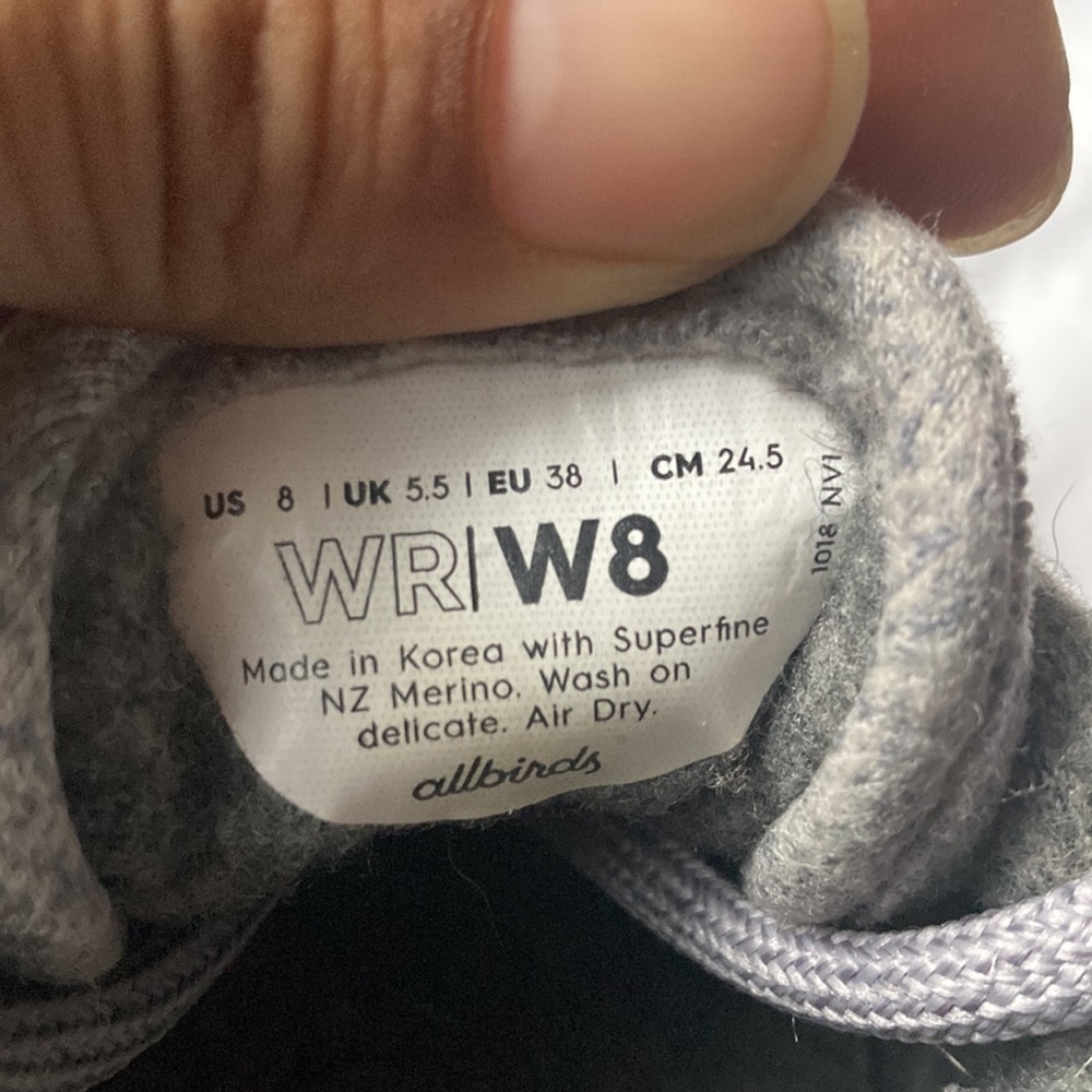 ALLBIRDS Women’s Wool Grey Runners (8) - Picture 4 of 4